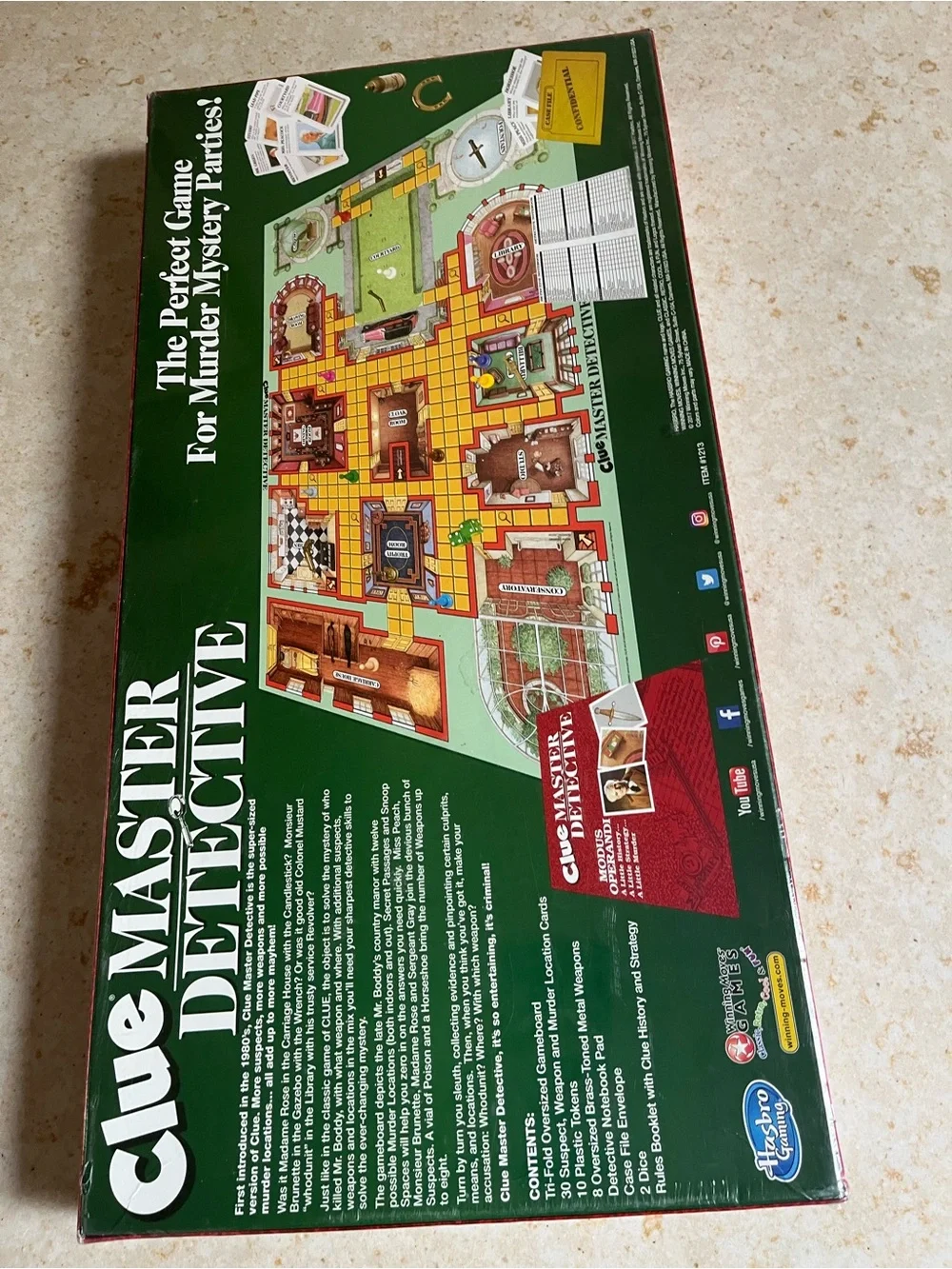 Master Detective Board Game - Red
